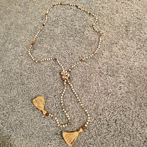 Knotted Tassel Necklace